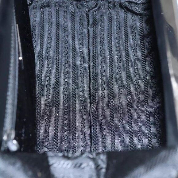 PRADA Hand Bag Leather Black Auth - Picture 9 of 15